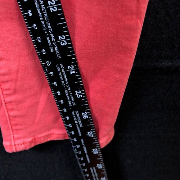 7 For All Mankind Womens Jeans Coral Mid Rise Slim Distressed Stretch 28 - Picture 8 of 11